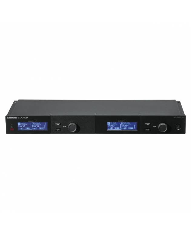 Shure SLXD4QDAN+ Quad Channel Digital Wireless Receiver with Dante Audio